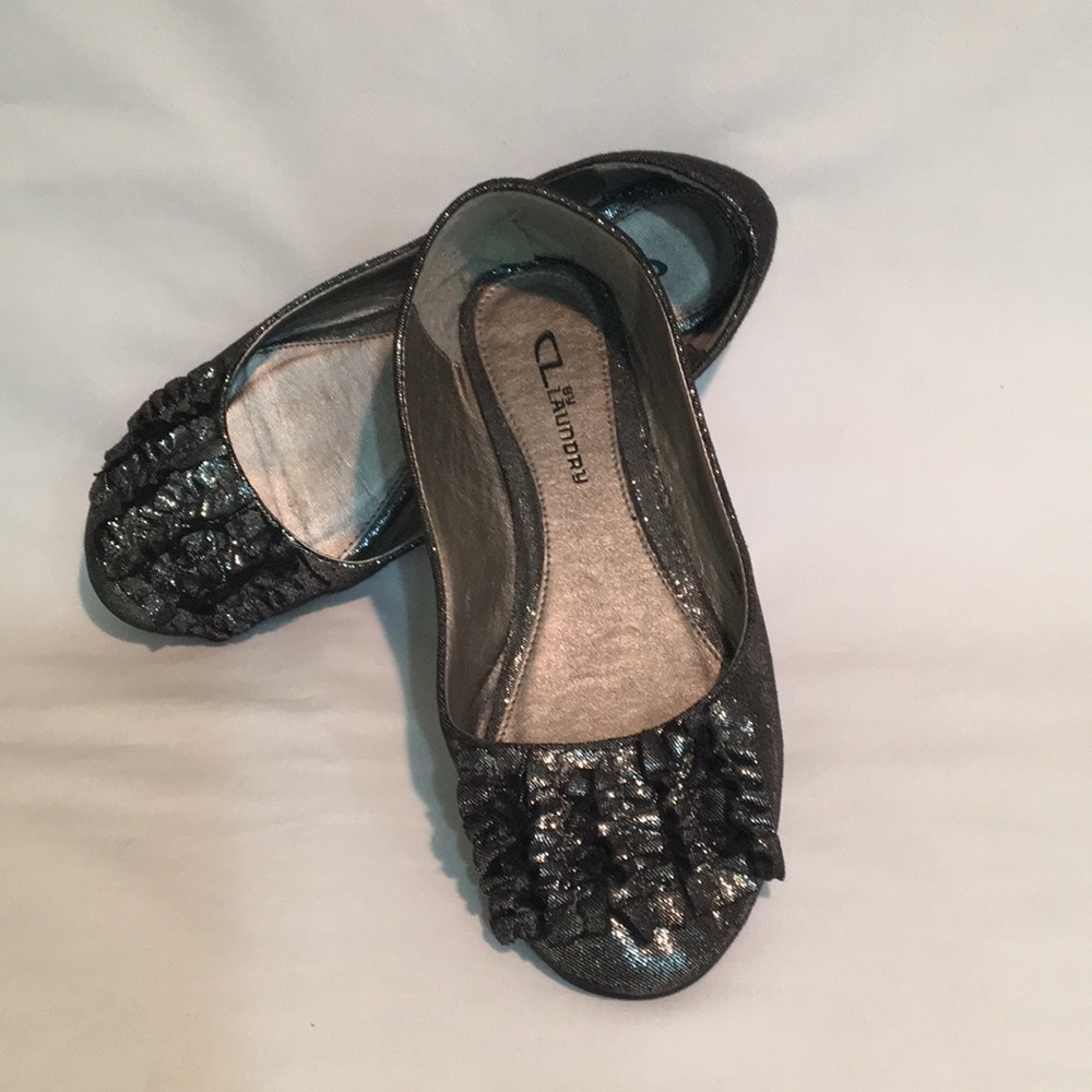 CL by Laundry Sparkly Black flats